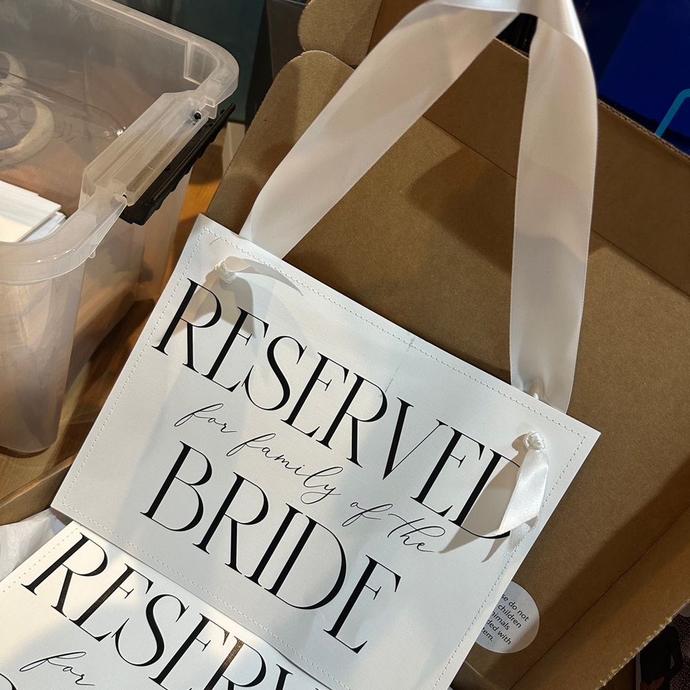Reserved Signs - Picture 2 of 3